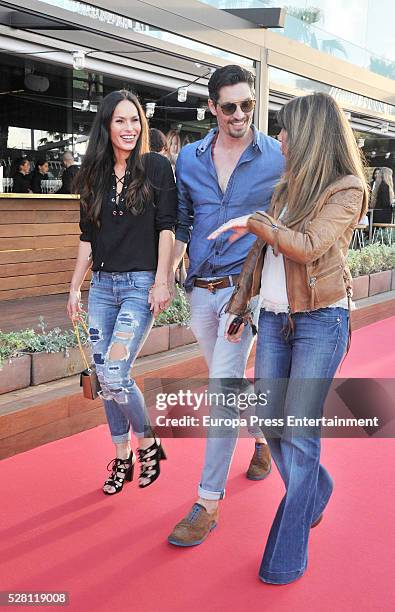 Mireia Canalda, Felipe Lopez and Patricia Montero attend the Guess Foundation Denim Day Charity on May 3, 2016 in Barcelona, Spain.