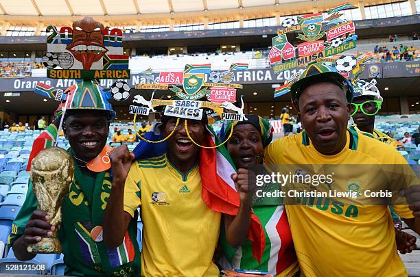 Fans during the 2013 Orange Africa Cup of Nations Quarter-Final soccer match, South Africa,sVs Mali at Moses Mabhida stadium, South Africa on...