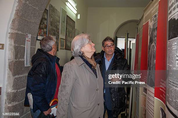 Rosy Bindi, President of the Anti-Mafia Commission, attends a ceremony on the anniversary of the massacre of Portella della Ginestra on Labor Day,...