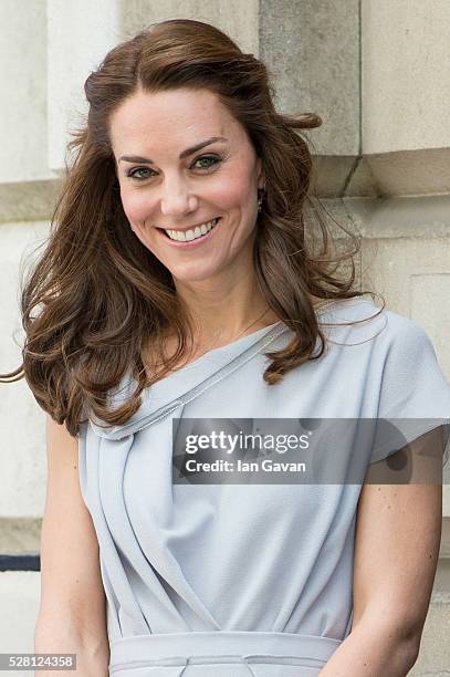 Catherine, Duchess of Cambridge arrives at the Anna Freud Centre on May 4, 2016 in London, England.