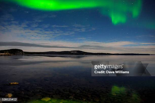 northern lights - inari finland stock pictures, royalty-free photos & images