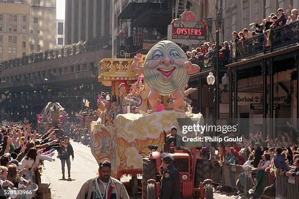 krewe of rex mardi gras parade - mardi gras float stock pictures, royalty-free photos & images