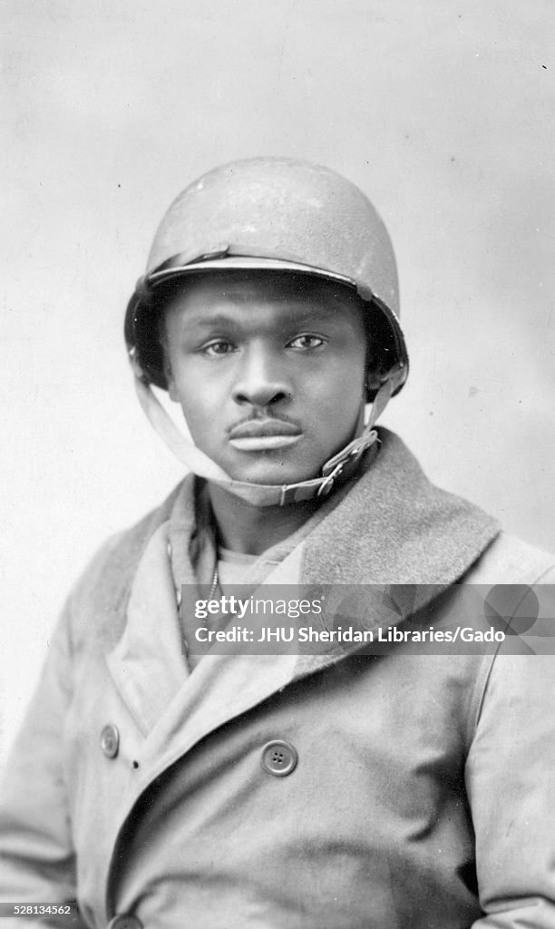 African American Soldier Postcard