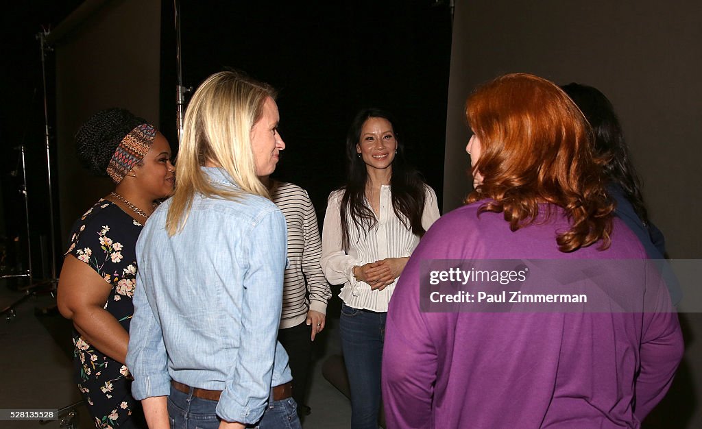 Lucy Liu On-Set Of TYLENOL How We Family Video