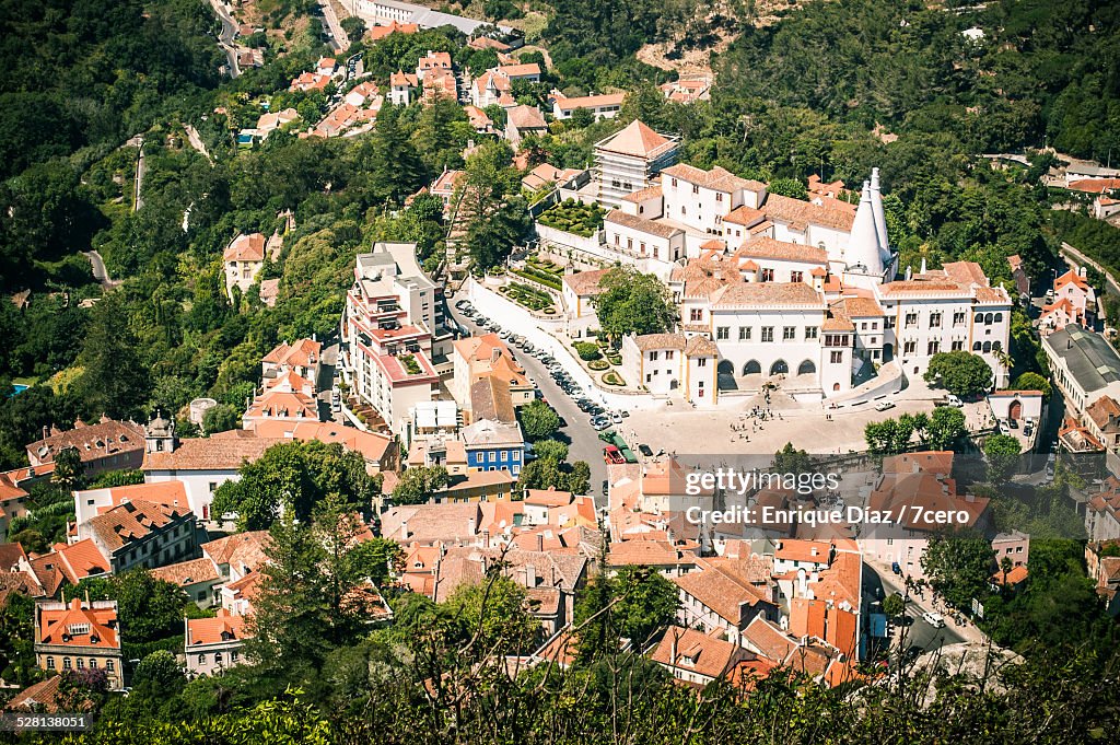 Aerial view of Sintra, Portugal