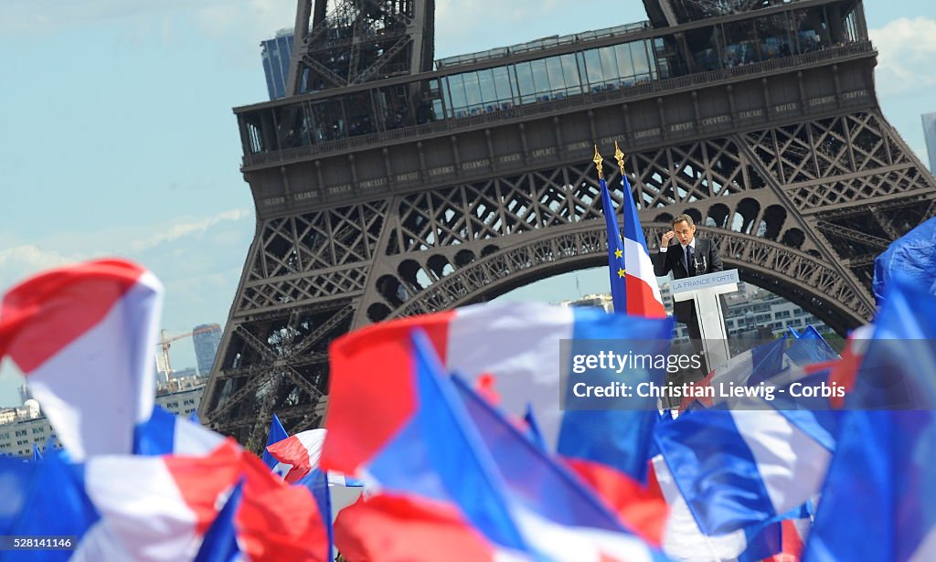French Elections - Sarkozy Rally
