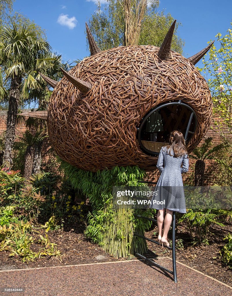 The Duchess Of Cambridge Opens The Magic Garden At Hampton Court Palace