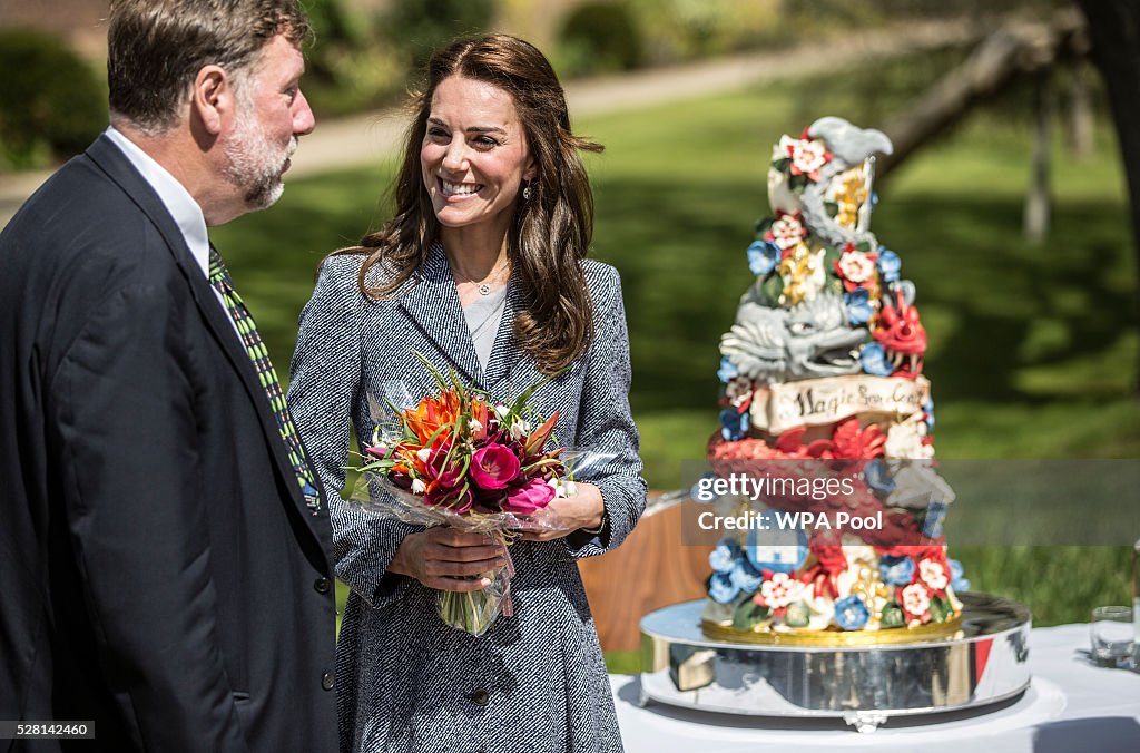 The Duchess Of Cambridge Opens The Magic Garden At Hampton Court Palace