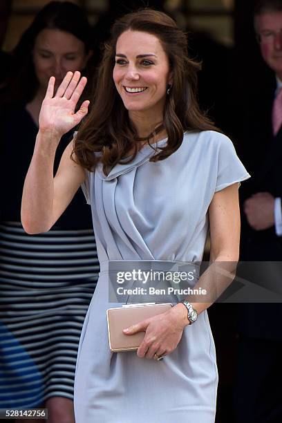 Catherine, Duchess of Cambridge departs the Anna Freud Centre on May 4, 2016 in London, England.