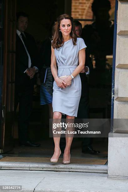 The Duchess Of Cambridge leaving a lunch in Support of the Anna Freud Centre����on May 4, 2016 in London, England.