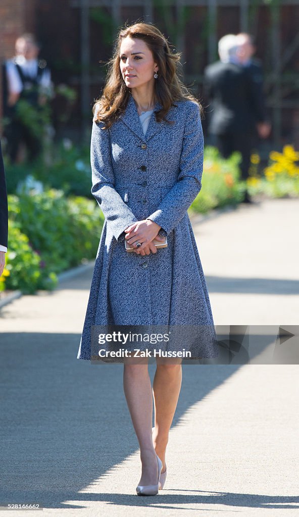 The Duchess Of Cambridge Opens The Magic Garden At Hampton Court Palace