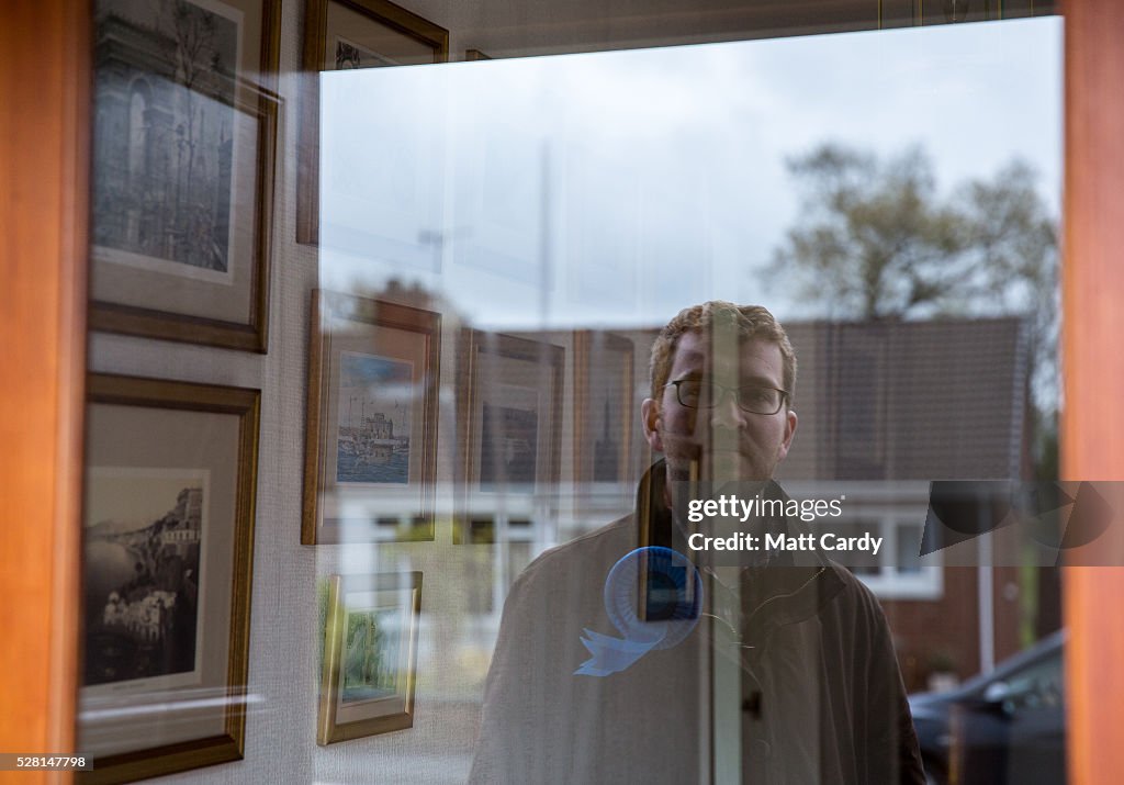 Scottish Conservatives Canvass For Votes On The Final Day Of Campaigning