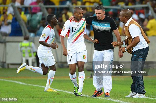 Mali ,s Patrice Carteron during the 2013 Orange Africa Cup of Nations Quarter-Final soccer match, South Africa,sVs Mali at Moses Mabhida stadium,...