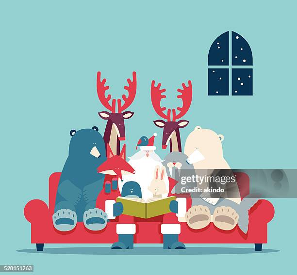 ilustrações de stock, clip art, desenhos animados e ícones de histórias de natal - livro ilustrado