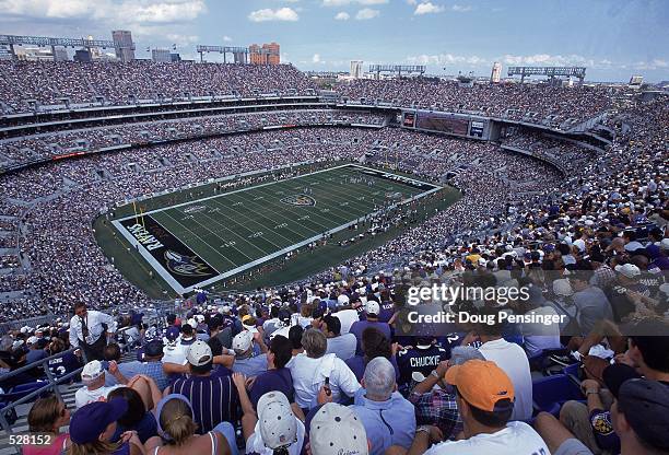 General view of the PSNIET stadium taken during the game between the Chicago Bears and the Baltimore Ravens. The Ravens defeated the Bears...