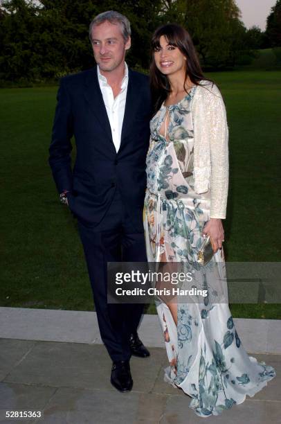 Lisa B and husband arrive at the "Horticouture" Fashion Show in aid of Tommy's and the Royal Botanical Gardens at The Orangery, Kew Gardens on May...