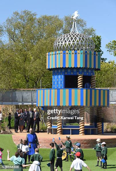 The Duchess Of Cambridge Opens The Magic Garden At Hampton Court Palace The Duchess Of Cambridge Opens The Magic Garden At Hampton Court Palace