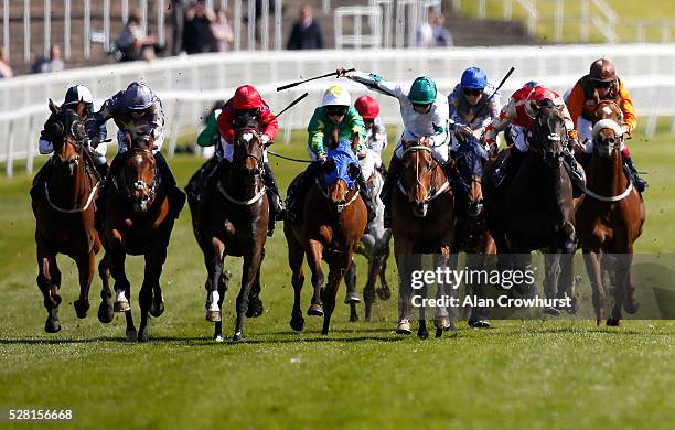 Franny Norton riding Kimberella win The Boodles Diamond Handicap Stakes at Chester racecourse on May 4, 2016 in Chester, England.