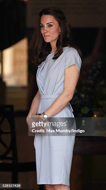 Catherine, Duchess of Cambridge departs Spencer House after attending a lunch in aid of The Anna Freud Centre on May 4, 2016 in London, England.