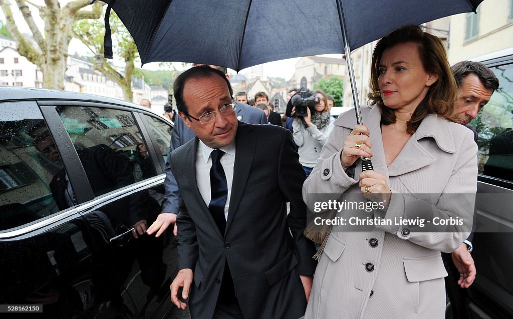 France - Francois Hollande in Tulle