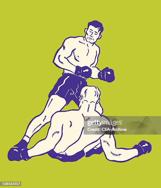 ilustraciones, imágenes clip art, dibujos animados e iconos de stock de dos hombres de boxeo - boxing