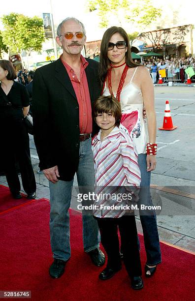 Actor Christopher Lloyd , and Lisa Loiacono arrive at the "Star Wars Episode III - Revenge Of The Sith" Los Angeles Premiere at the Mann Village...