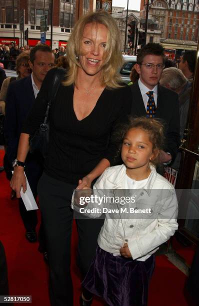 Elizabeth Murdoch and her daughter Charlotte arrive at the Opening Night and World Premiere of "Billy Elliot: The Musical" at the Victoria Palace...