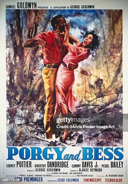 Poster for Otto Preminger's 1959 drama 'Porgy and Bess' starring Dorothy Dandridge and Brock Peters.