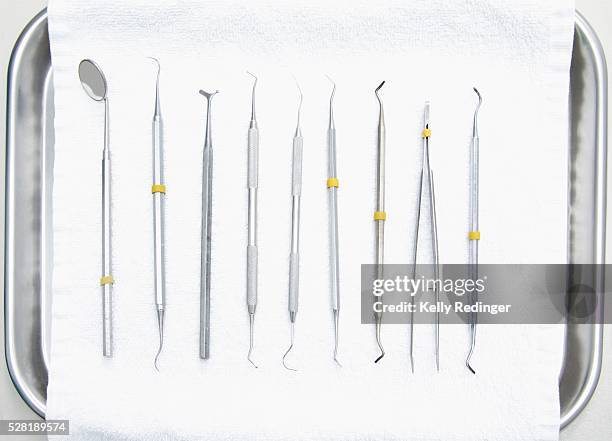 dental examination equipment - surgical tray stock pictures, royalty-free photos & images