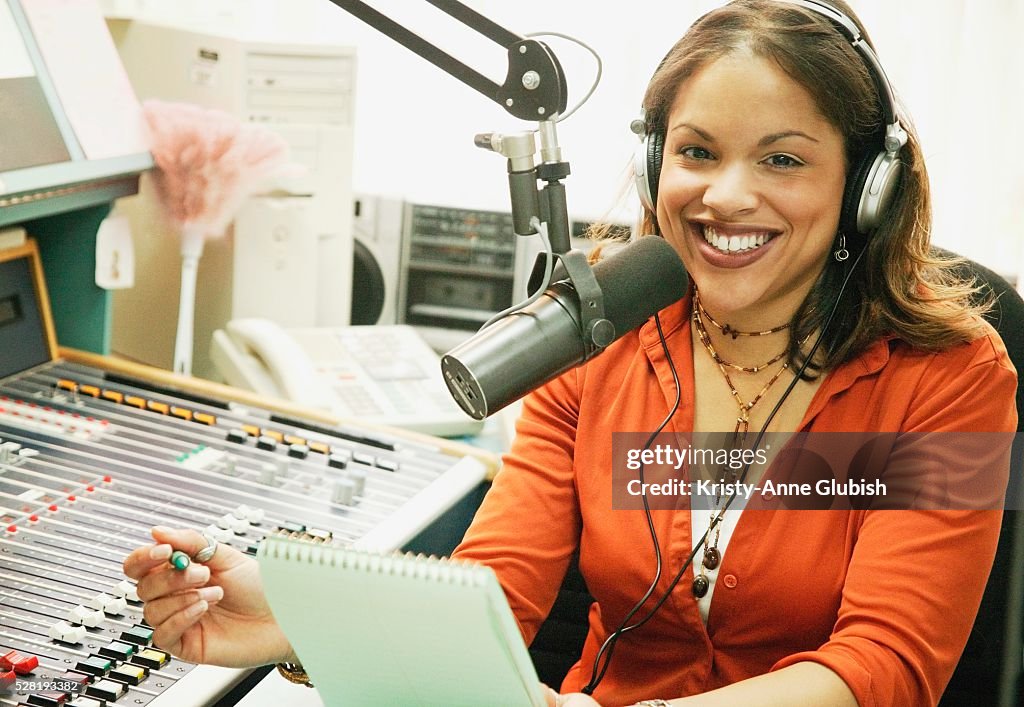 Radio Broadcaster In Studio High-Res Stock Photo - Getty Images