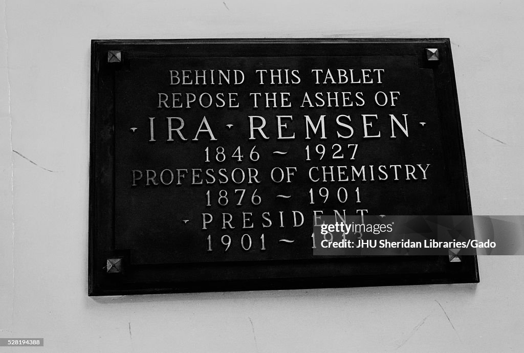 Ira Remsen Plaque, John Hopkins