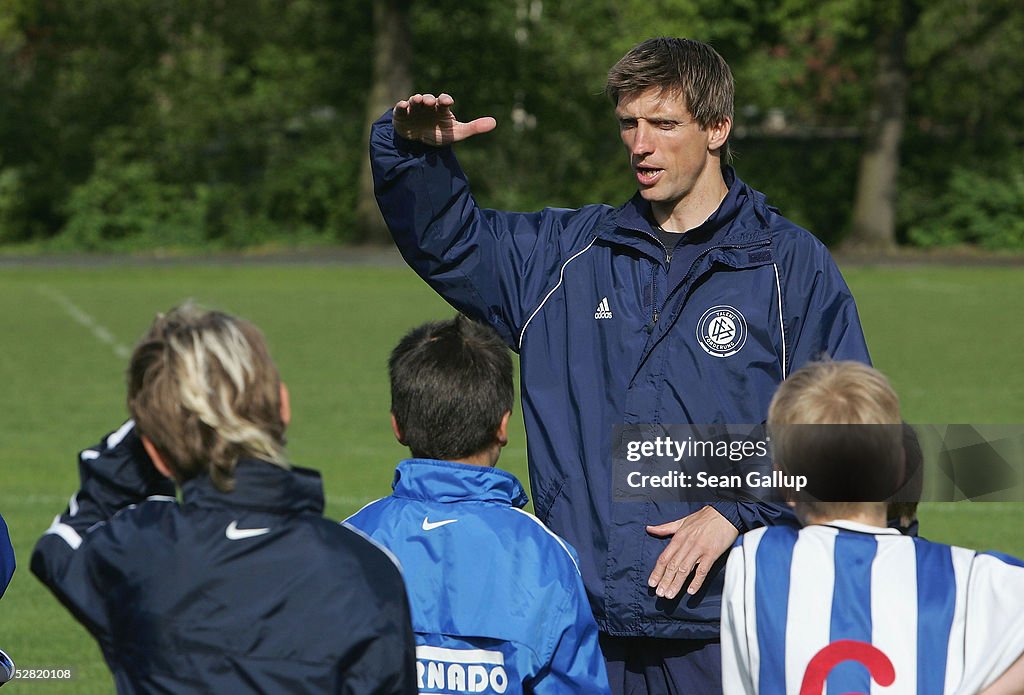 German Soccer Federation Coordinator Trains Youngsters