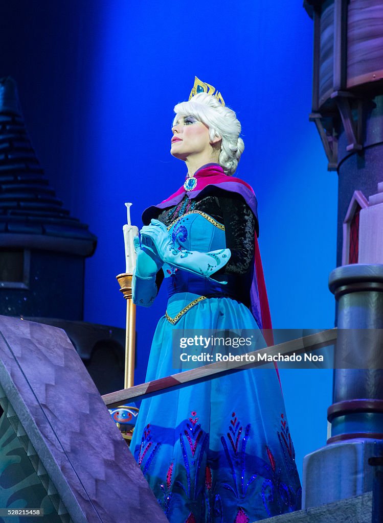 Princess Elsa character from Frozen movie during Disney on...