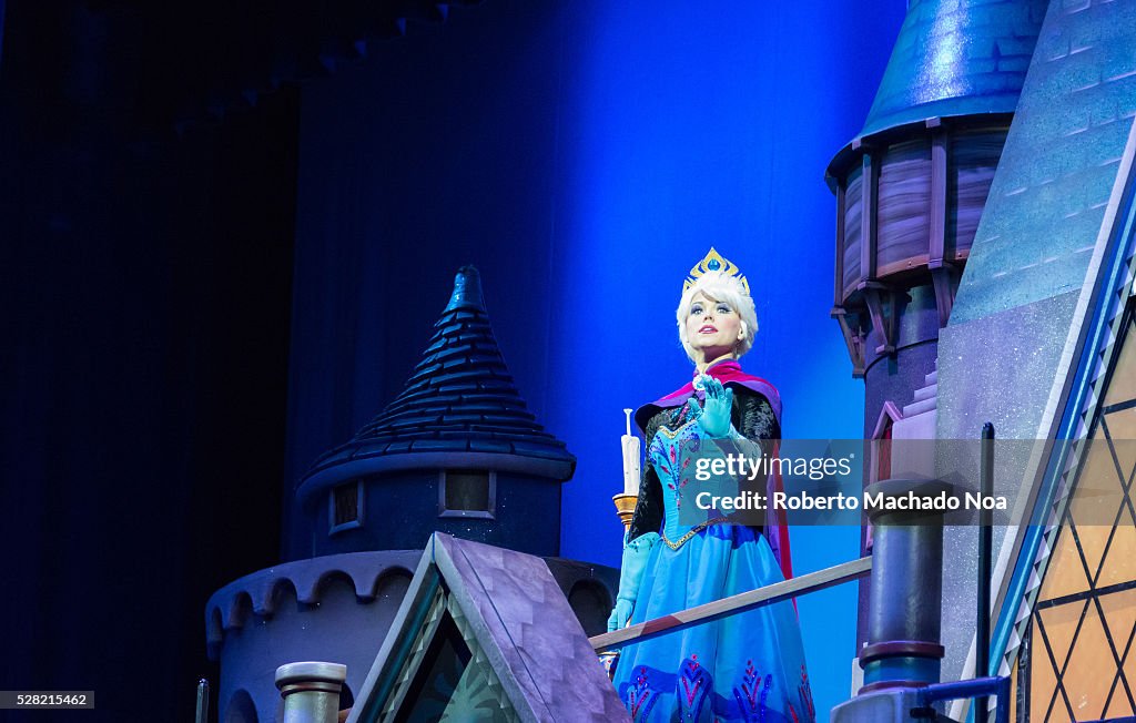 Princess Elsa character from Frozen movie during Disney on...