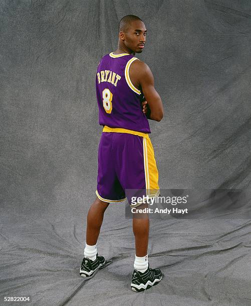 Kobe Bryant of the Los Angeles Lakers poses for a studio portrait circa 1997. NOTE TO USER: User expressly acknowledges and agrees that, by...