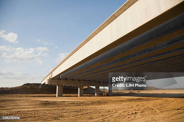 construction of an overpass - edmonton bridge stock pictures, royalty-free photos & images