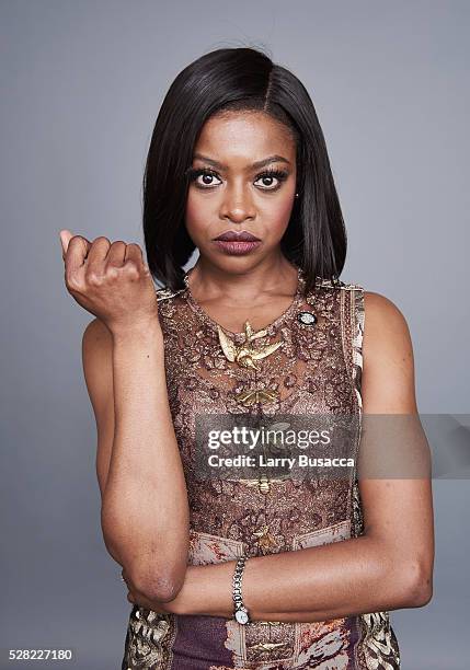 Actress Pascale Armand poses for a portrait at the 2016 Tony Awards Meet The Nominees Press Reception on May 4, 2016 in New York City.