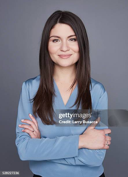 Actress Phillipa Soo poses for a portrait at the 2016 Tony Awards Meet The Nominees Press Reception on May 4, 2016 in New York City.