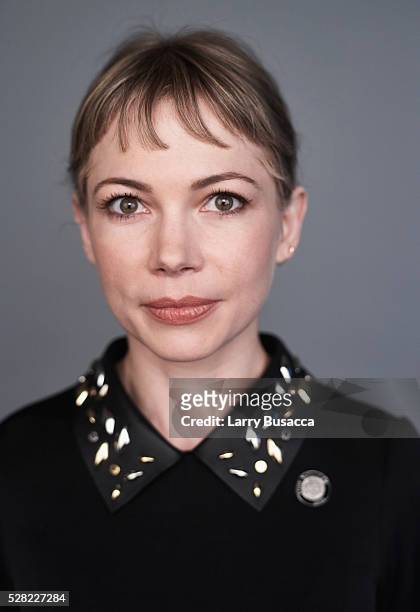 Actress Michelle Williams poses for a portrait at the 2016 Tony Awards Meet The Nominees Press Reception on May 4, 2016 in New York City.