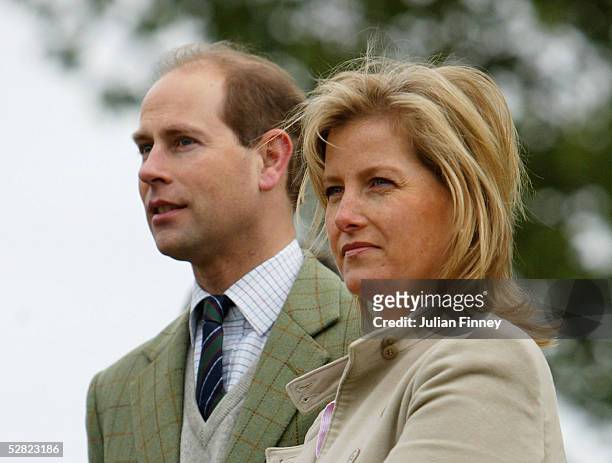Prince Edward, Earl of Wessex, and Sophie, Countess of Wessex, watch The Duke of Edinburgh compete in the Driving Grand Prix Competition B - The...
