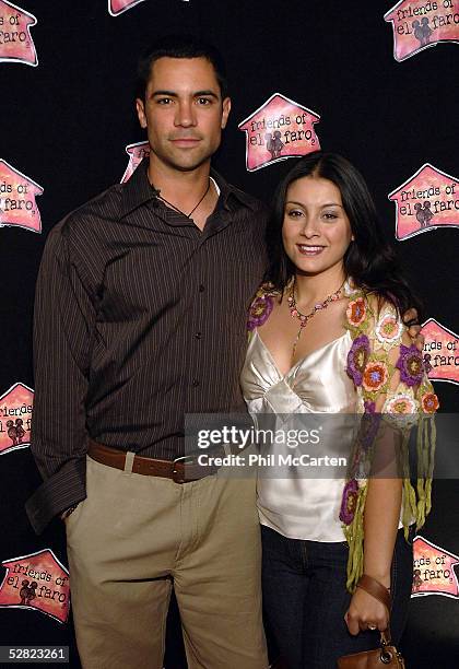 Actor Danny Pino and wife Lilly Pino arrive at the 3rd annual "A Night with the Friends of El Faro" benefit and concert at The Music Box, Henry Fonda...