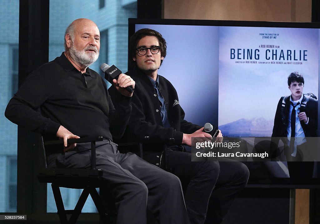 Director Rob Reiner & Son Nick Visit AOL Build
