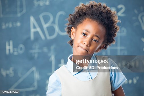 Confusing Student Confused Private Elementary School Student Standing At Front Of ...