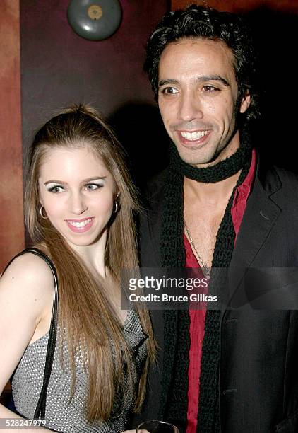 Brooke Sunny Moriber and Carlos Leon during Aunt Dan and Lemon Opening Night Party at The West Bank Cafe in New York City, New York, United States.