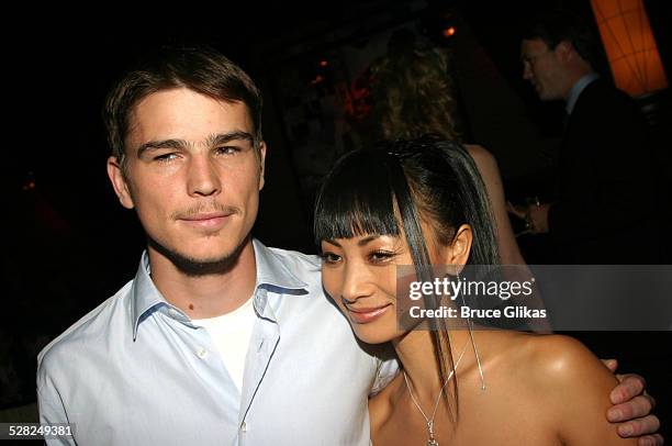 Josh Hartnett and Bai Ling during After The Fall Broadway Opening Night - After Party at B.B. Kings in New York City, New York, United States.