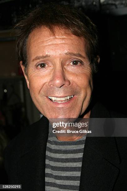 Sir Cliff Richard during Olivia Newton-John, Chloe Lattanzi and Cliff Richard Attend a Performance of Jersey Boys on Broadway - November 13, 2005 at...