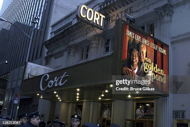 Atmosphere during On Golden Pond Opening Night on Broadway - Arrivals at The Cort Theater in New York City, New York, United States.