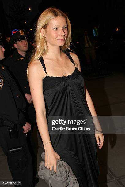 Gwyneth Paltrow during Sweet Charity Broadway Opening Night - Arrivals at The Al Hirshfeld Theater in New York City, New York, United States.