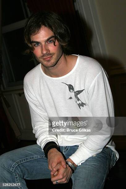 Ian Somerhalder during Off-Broadway Dog Sees God: Confessions of a Teenage Blockhead Rehearsals - November 15, 2005 at Century Theater in New York...
