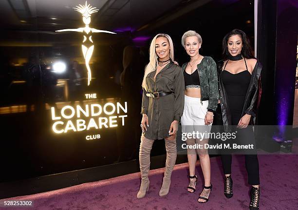 Stooshe attend The London Cabaret Club launch party at The Bloomsbury Ballroom on May 4, 2016 in London, England.